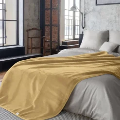 Koc CLARA1 PIERRE CARDIN 160 x 220 cm miodowy