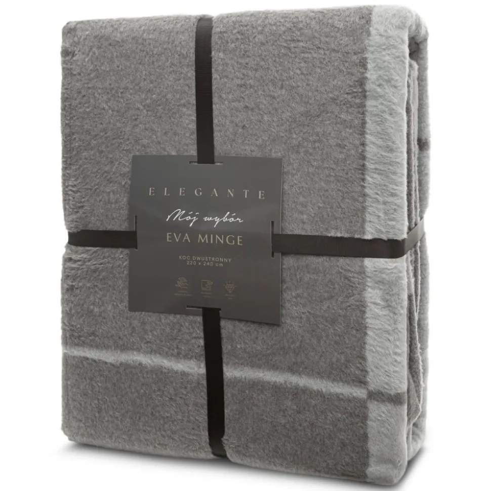 Koc ELEGANT3 EVA MINGE 220x240 cm srebrny