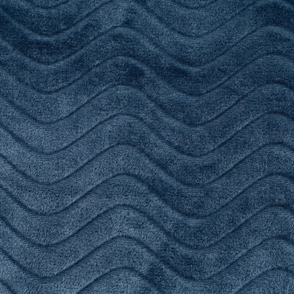 Koc EMMA 150x200 cm granatowy frędzle