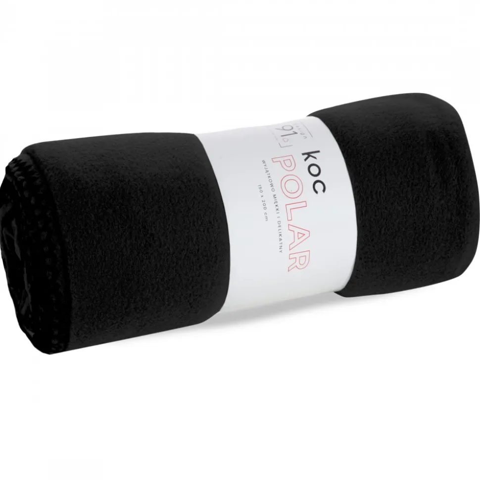 Koc POLAR 150x200 cm polarowy - czarny