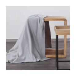 Koc POLAR 150x200 cm polarowy srebrny