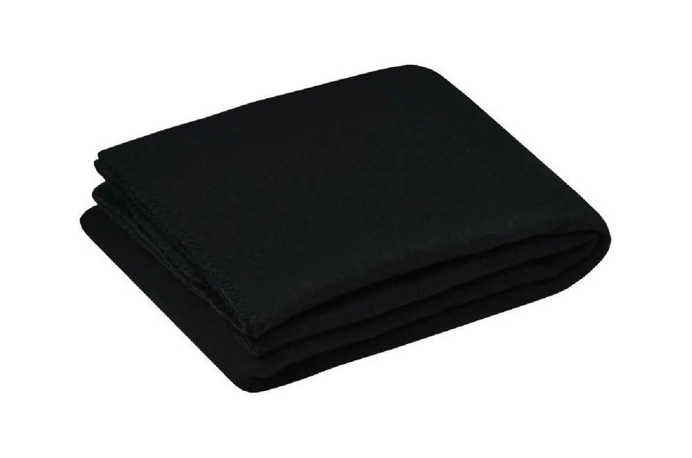 Koc CARLTON 125x150 czarny polarowy * STOF