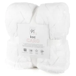 Koc CARO biały 70x160 geometryczny * EUROFIRANY B.B. Choczyńscy Sp.J. Outlet
