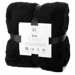 Koc CARO czarny 170x210 geometryczny * EUROFIRANY B.B. Choczyńscy Sp.J. Outlet