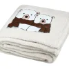 Koc DOUILLET 130x150 misie dziecięcy * STOF Discount