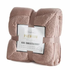 Koc dwustronny TEDY 170x210 cm jasnobrązowy * EUROFIRANY B.B. Choczyńscy Sp.J. Discount