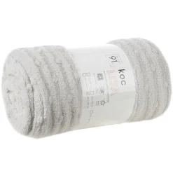 Koc LISA srebrny 170x210 wytłaczane pasy * EUROFIRANY B.B. Choczyńscy Sp.J. Discount