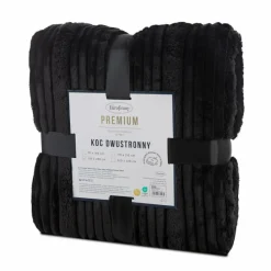 Koc NINA z efektem 3D 200x220 cm czarny * EUROFIRANY B.B. Choczyńscy Sp.J. Outlet