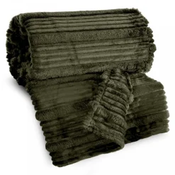 Koc NINA z efektem 3D 200x220 cm oliwka * EUROFIRANY B.B. Choczyńscy Sp.J. Clearance