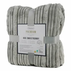 Koc NINA z efektem 3D 200x220 cm srebrny * EUROFIRANY B.B. Choczyńscy Sp.J. Discount