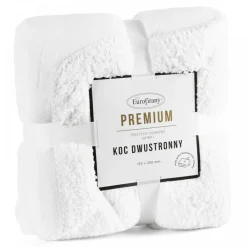 Koc TEDY 170x210 dwustronny biały * EUROFIRANY B.B. Choczyńscy Sp.J. Discount