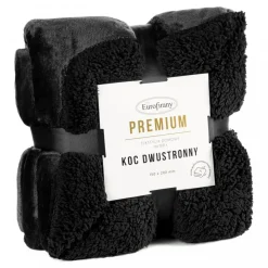 Koc TEDY 70x160 dwustronny czarny * EUROFIRANY B.B. Choczyńscy Sp.J. Clearance