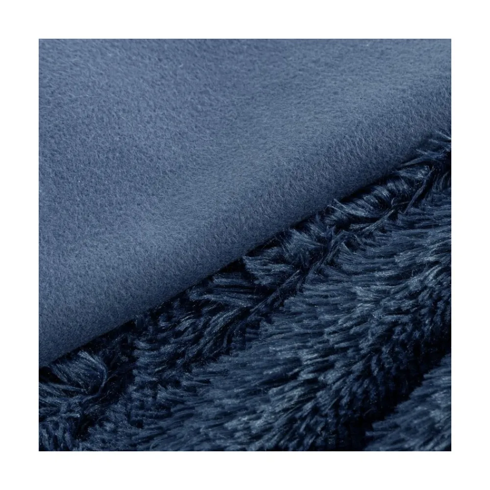 Koc TIFANY futerkowy granat 200x220 cm * EUROFIRANY B.B. Choczyńscy Sp.J. Discount