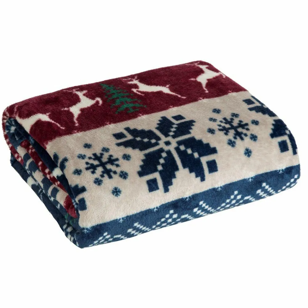 Koc świąteczny KOC26 150x200 cm jelonki * EUROFIRANY B.B. Choczyńscy Sp.J. Discount