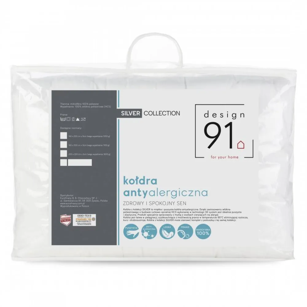 Kołdra antyalergiczna SILVER 160x200 cm * EUROFIRANY B.B. Choczyńscy Sp.J. Discount