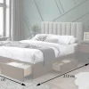 Łóżko Gorashi z szufladami 160x200 cm * Halmar Best