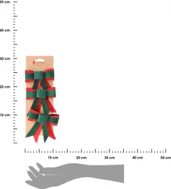Kokarda do dekoracji świątecznych 3 szt * H&S Decoration Online