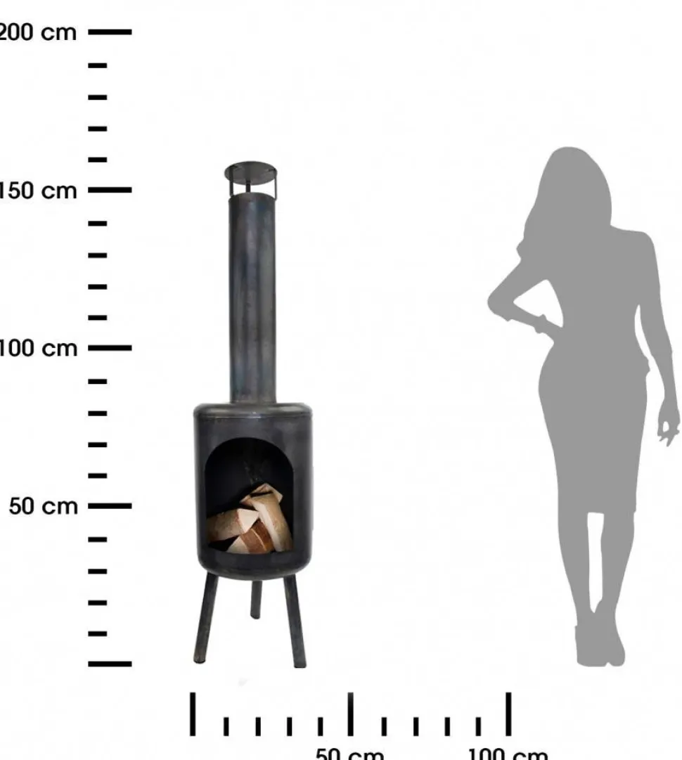 Kominek tarasowy okrągły 154 cm
