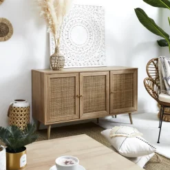 Komoda Tivo 3 drzwiowa rattan
