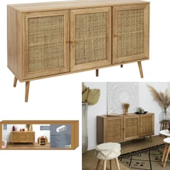 Komoda Tivo 3 drzwiowa rattan