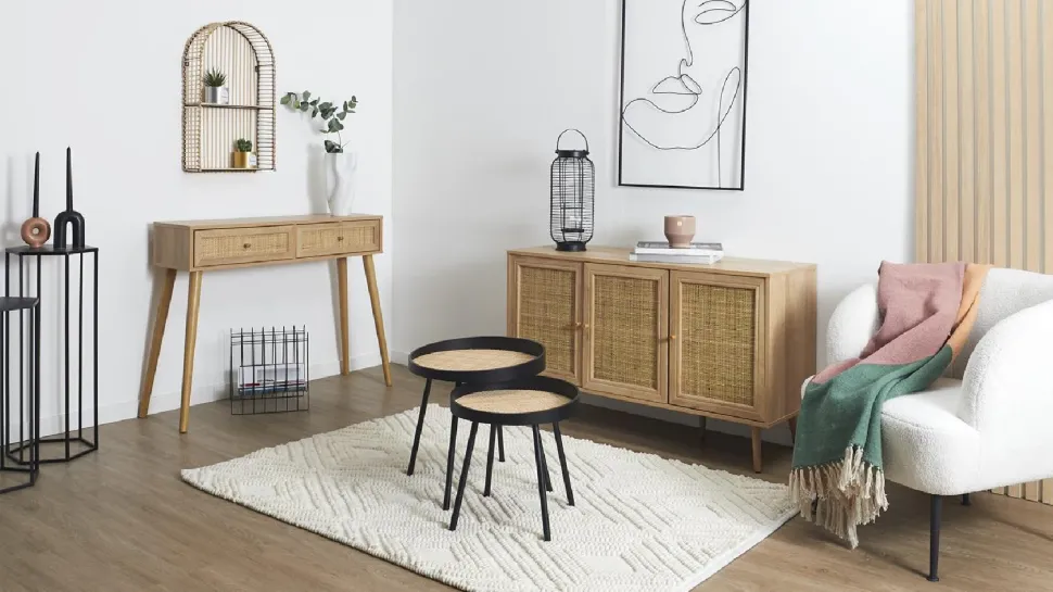 Komoda Tivo 3 drzwiowa rattan