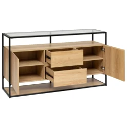 Komoda beżowa do salonu Aldea * Atmosphera Outlet