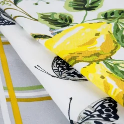 Komplet 3 ścierek LEMON 50x75 cytryny motyle