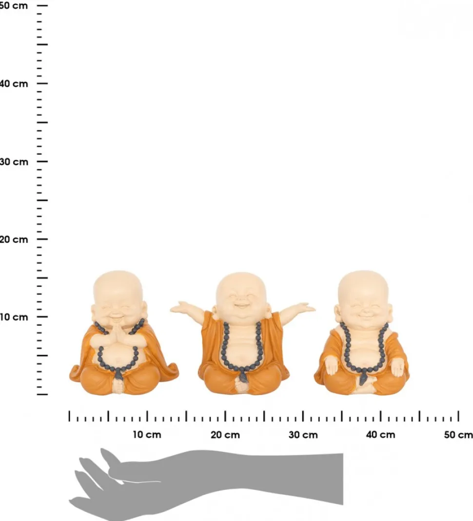 Komplet 3 figurek Budda Baya