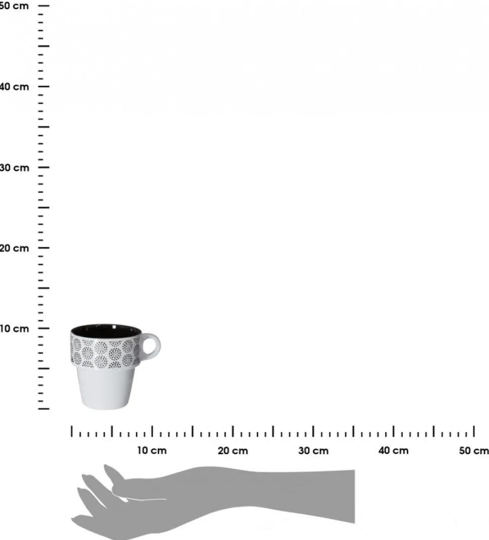 Komplet 6 filiżanek Ethnik 260 ml