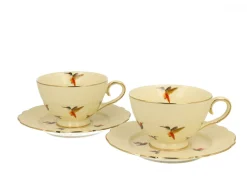 Komplet 2 filiżanek ze spodkami KOLIBRY 260 ml