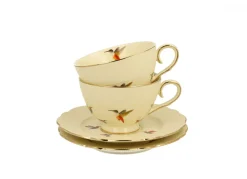 Komplet 2 filiżanek ze spodkami KOLIBRY 260 ml