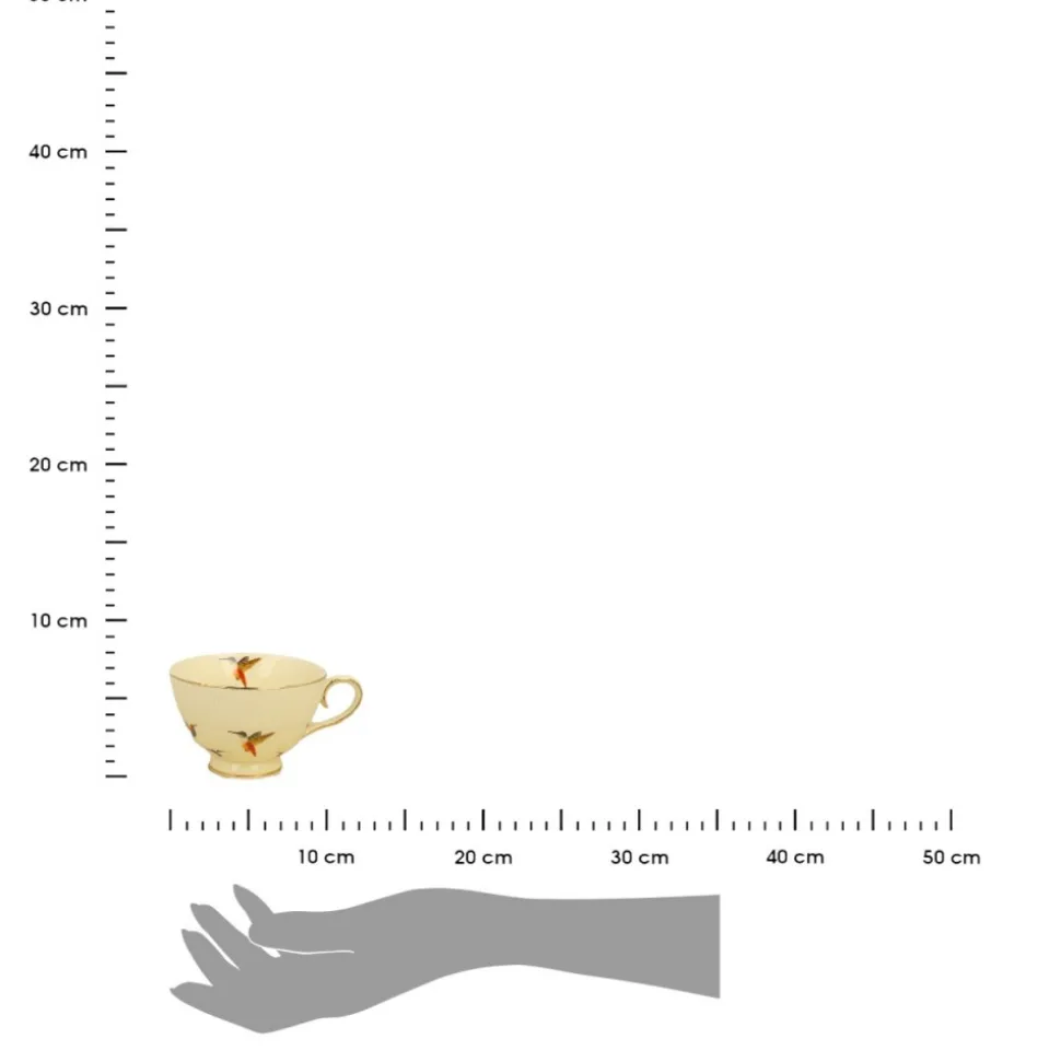 Komplet 2 filiżanek ze spodkami KOLIBRY 260 ml