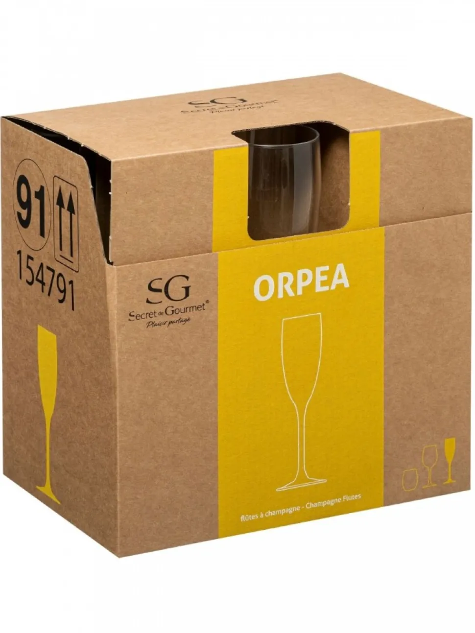 Komplet 6 kieliszków do szampana 160 ml Orpea