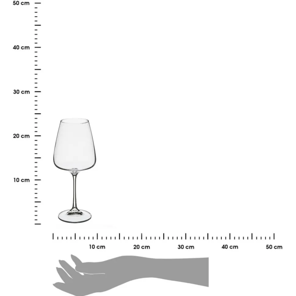 Komplet 6 kieliszków do wody 450 ml Selenga