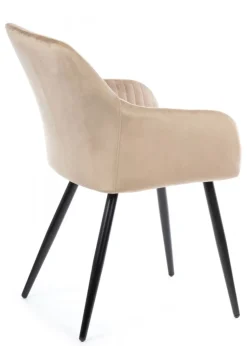 Komplet 2 krzeseł Lenti Black Beige