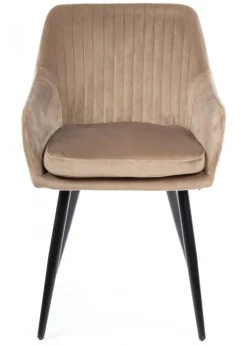 Komplet 2 krzeseł Lenti Black Beige