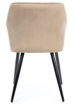 Komplet 2 krzeseł Lenti Black Beige