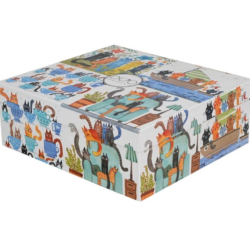 Komplet 4 kubków Koci Świat 4x 360 ml