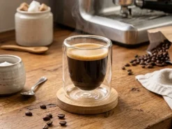 Komplet 4 kubków na espresso 80 ml ze spodkami Clea