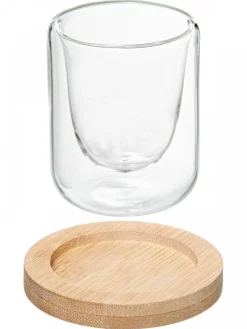 Komplet 4 kubków na espresso 80 ml ze spodkami Clea