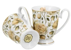 Komplet 2 kubków Royal English Roses White 320 ml