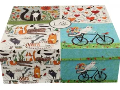 Komplet 4 porcelanowych kubków Koci Świat z serii Animals 4x 360 ml