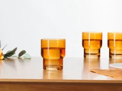 Komplet 6 szklanek 300 ml Ella żółte