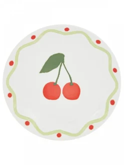 Komplet 6 talerzy deserowych 19 cm Fruity Cherry