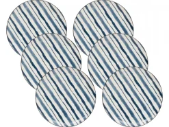 Komplet 6 talerzy obiadowych 26 cm Umami Stripe