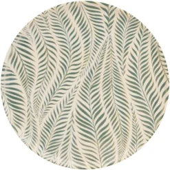 Komplet 6 talerzy obiadowych Gina 28 cm zielony
