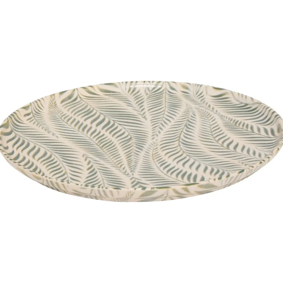 Komplet 6 talerzy obiadowych Gina 28 cm zielony