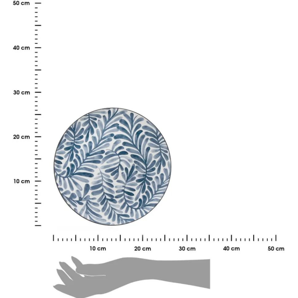 Komplet 6 talerzy obiadowych 26 cm Umami Leaf