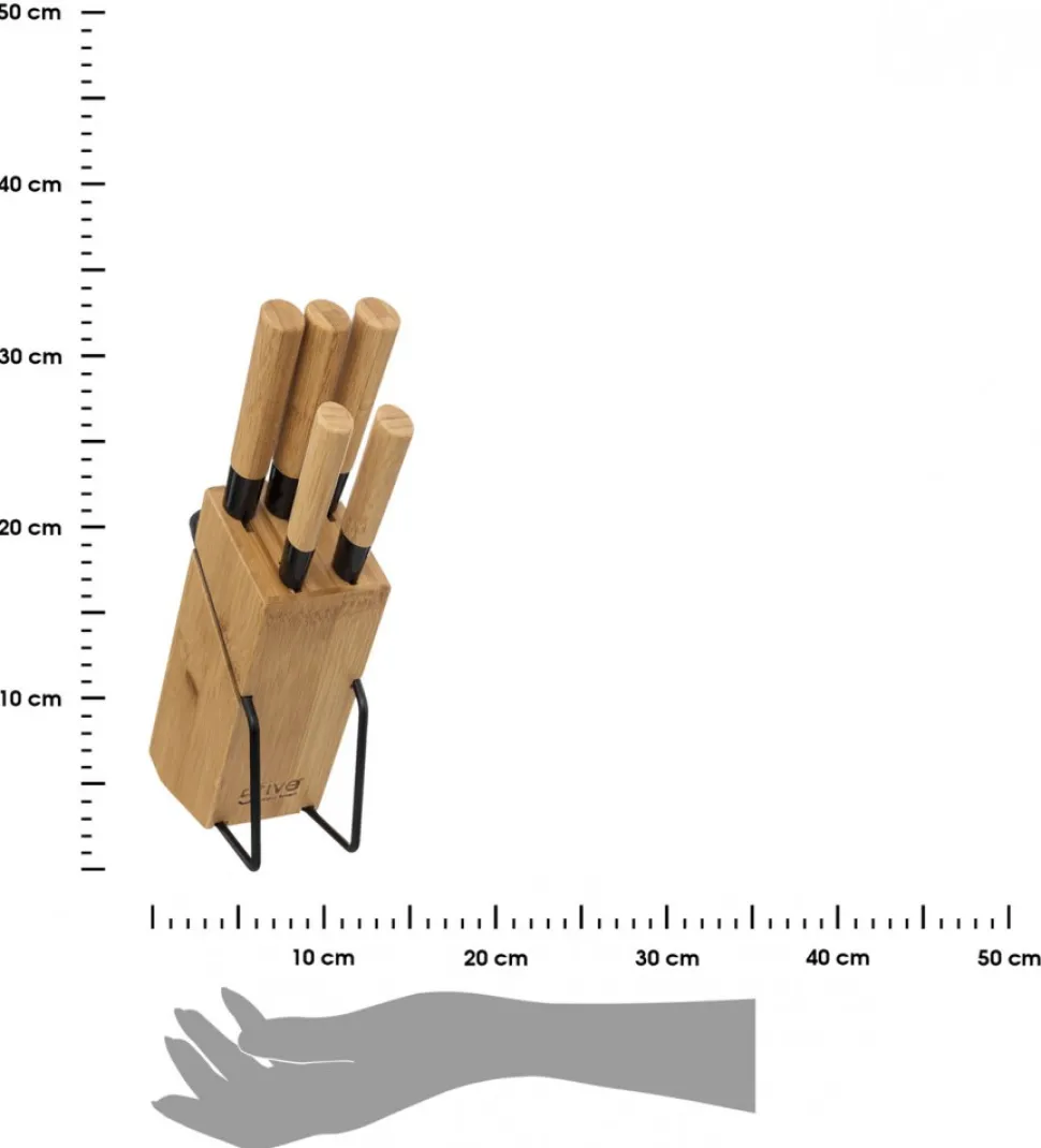 Komplet noży na stojaku Bamboo