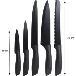 Komplet noży ze stali nierdzewnej